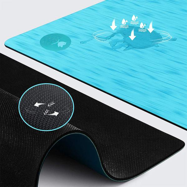 Rubber exercise yoga mat